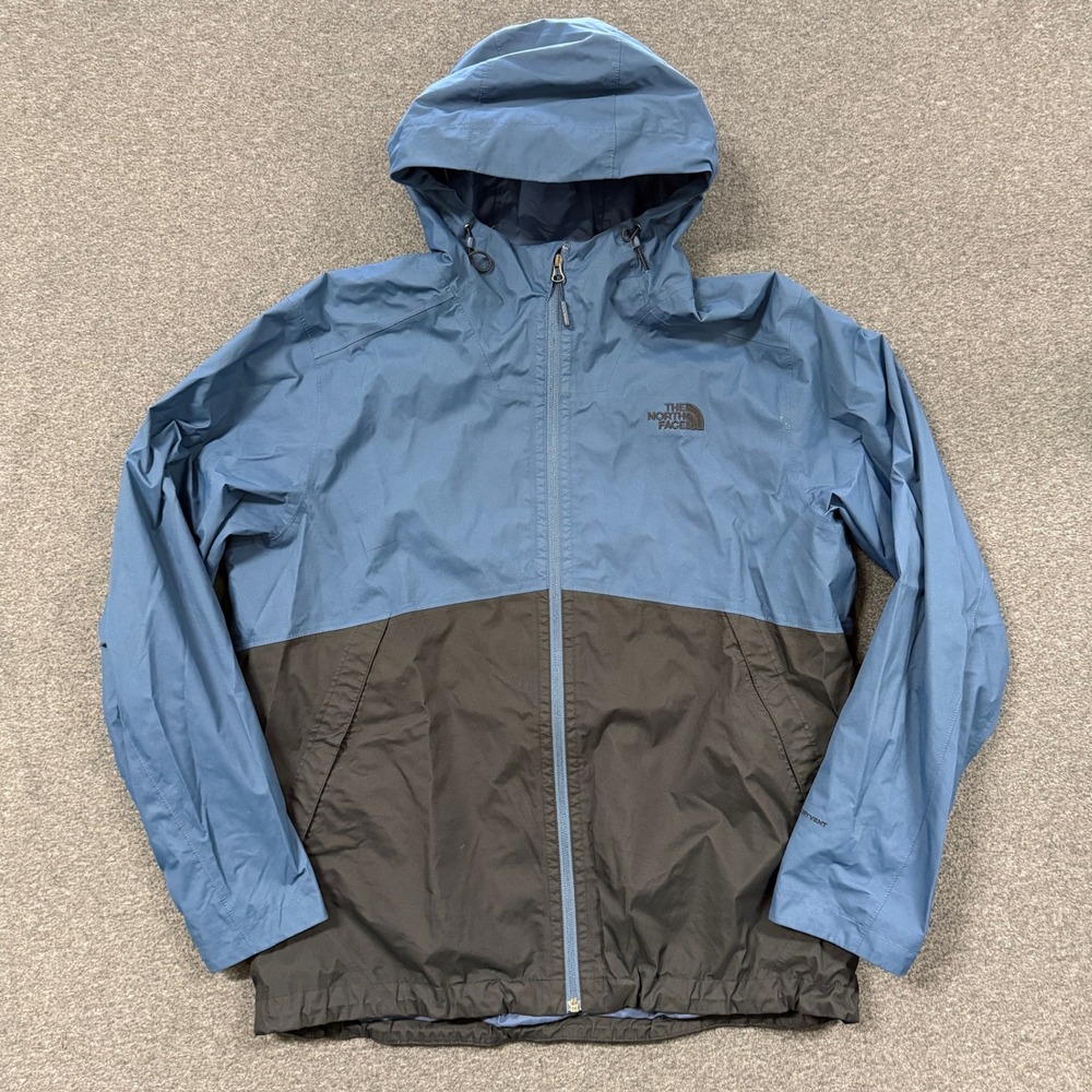 Modern The North Face Windbreaker Mens XL Blue Gray Good Colorblock Hooded Coat